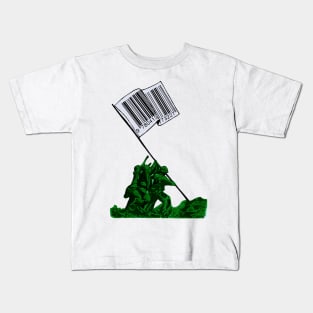 Raising The Flag Of Commerce Kids T-Shirt